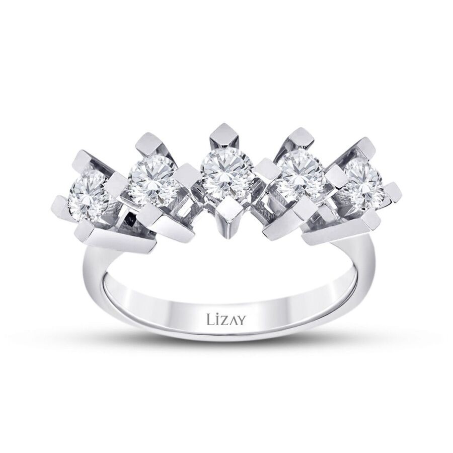1,20 Karat Diamant Fünf-Stein Ring