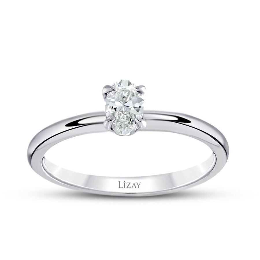 0.30 Carat Diamond Oval Solitaire Engagement Ring