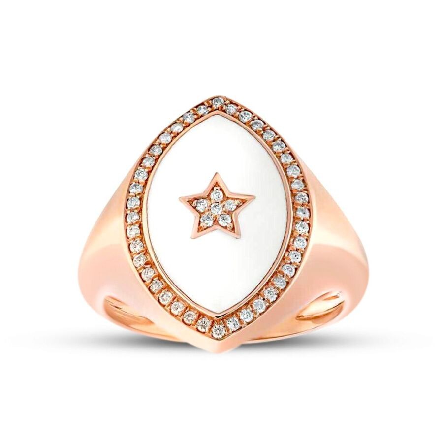 0,19 Karat Diamant Stern Ring