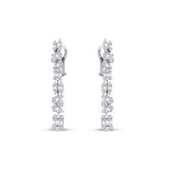 2.01 Carat Diamond Baguette Earrings