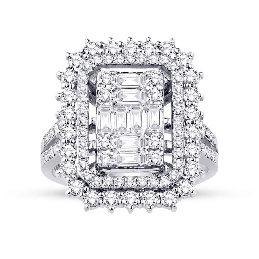 1.14 Carat Diamond Baguette Ring