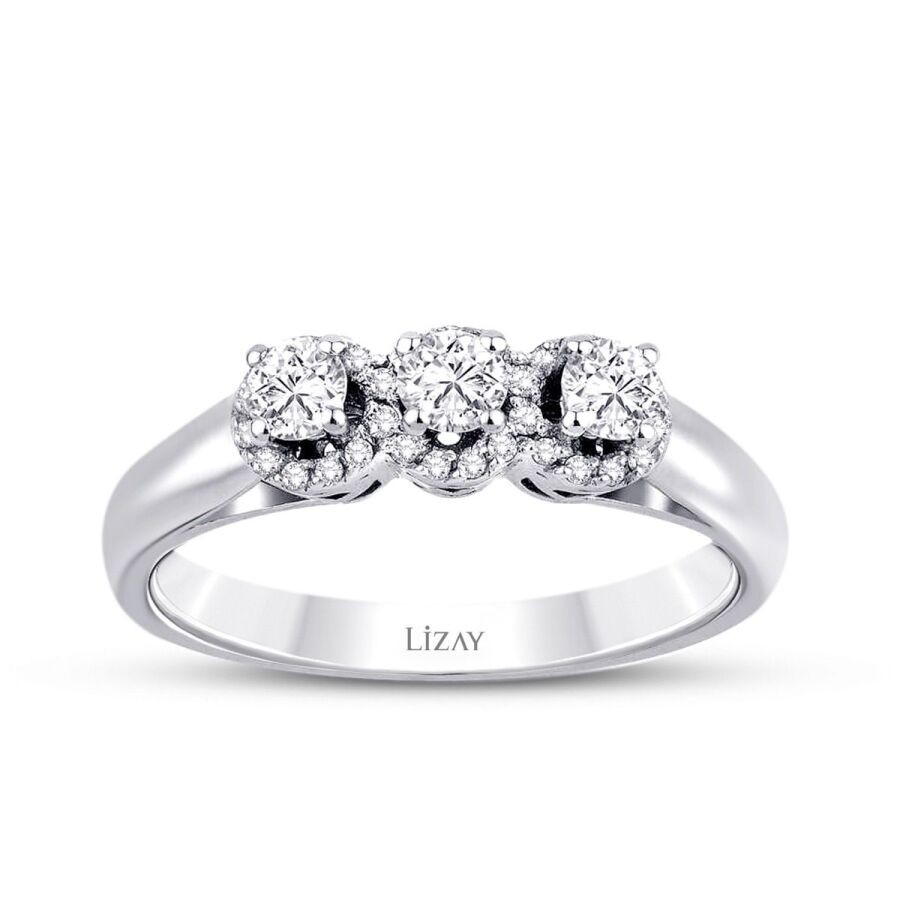 0,32 Karat Diamant Tria Ring