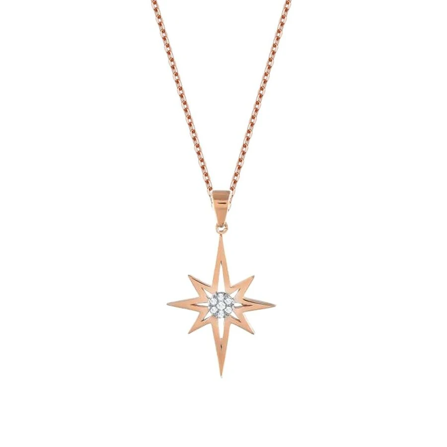 0.04 Carat Diamond Trend Star Necklace