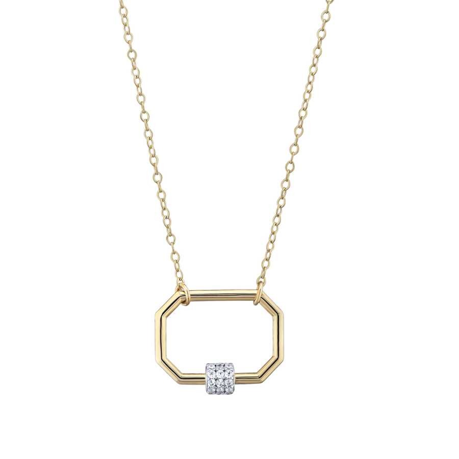 Gold Rectangular Necklace