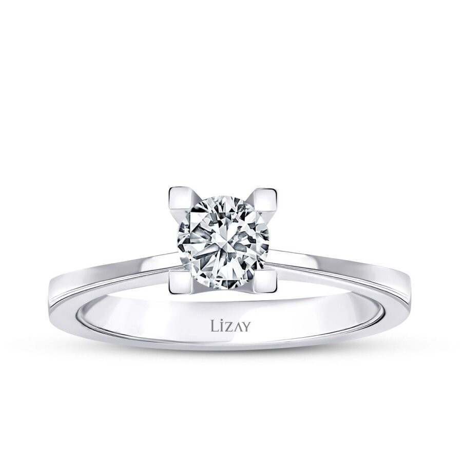 0.50 Carat Diamond Round Solitaire Engagement Ring