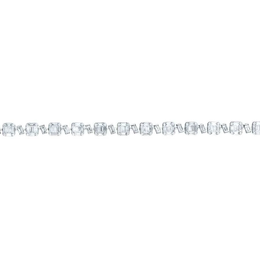 3.63 Carat Diamond Baguette Bracelet