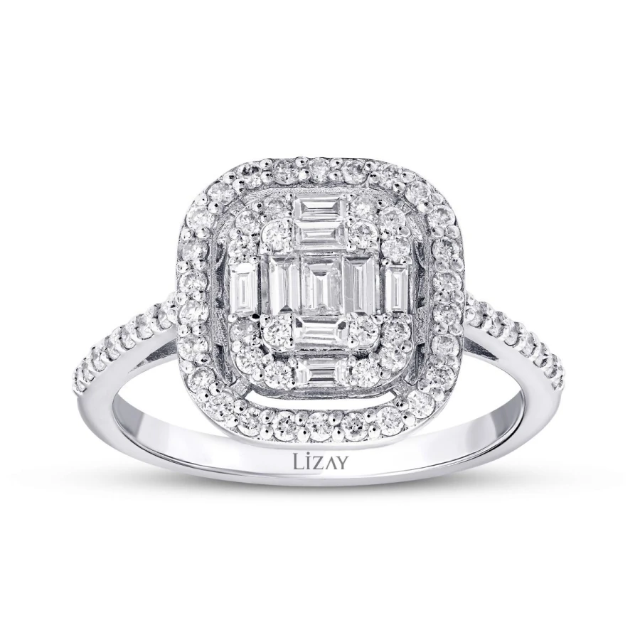 0.54 Carat Diamond Baguette Ring