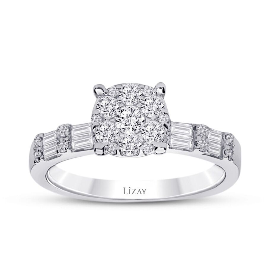 0.63 Carat Diamond Baguette Ring