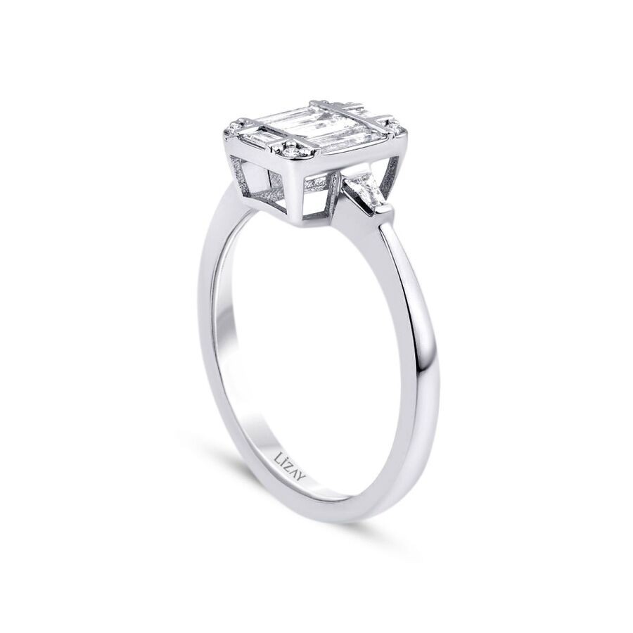 0.50 Carat Diamond Baguette Ring