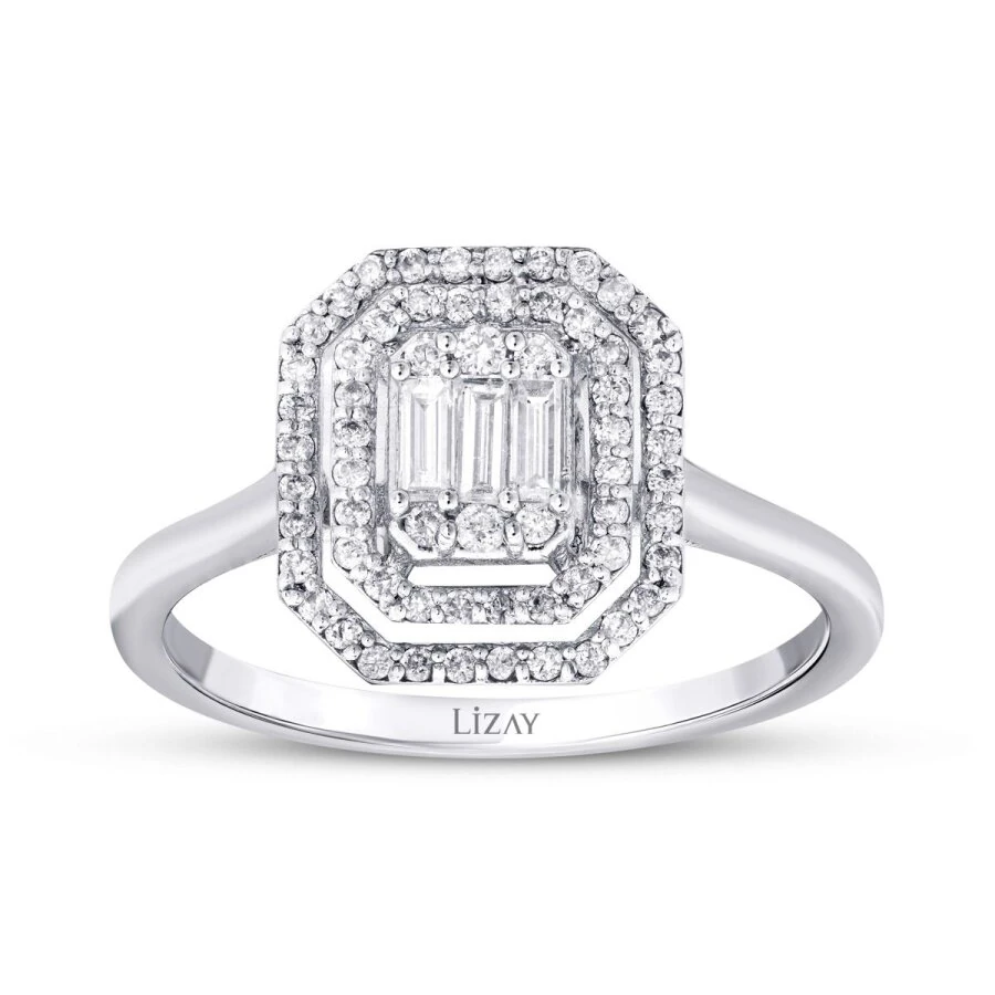 0.35 Carat Diamond Baguette Ring