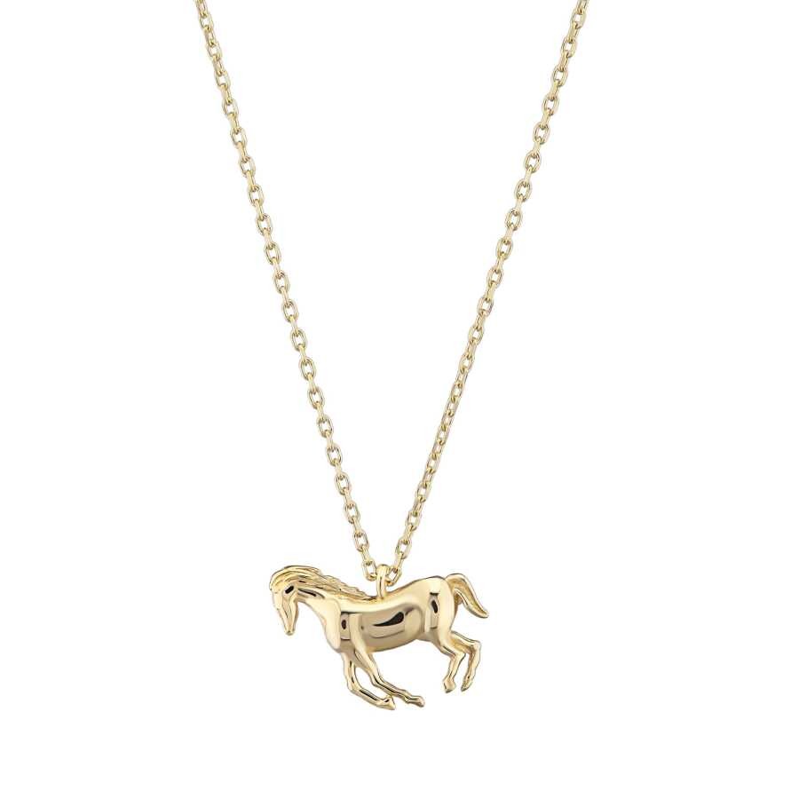 Gold Horse Necklace