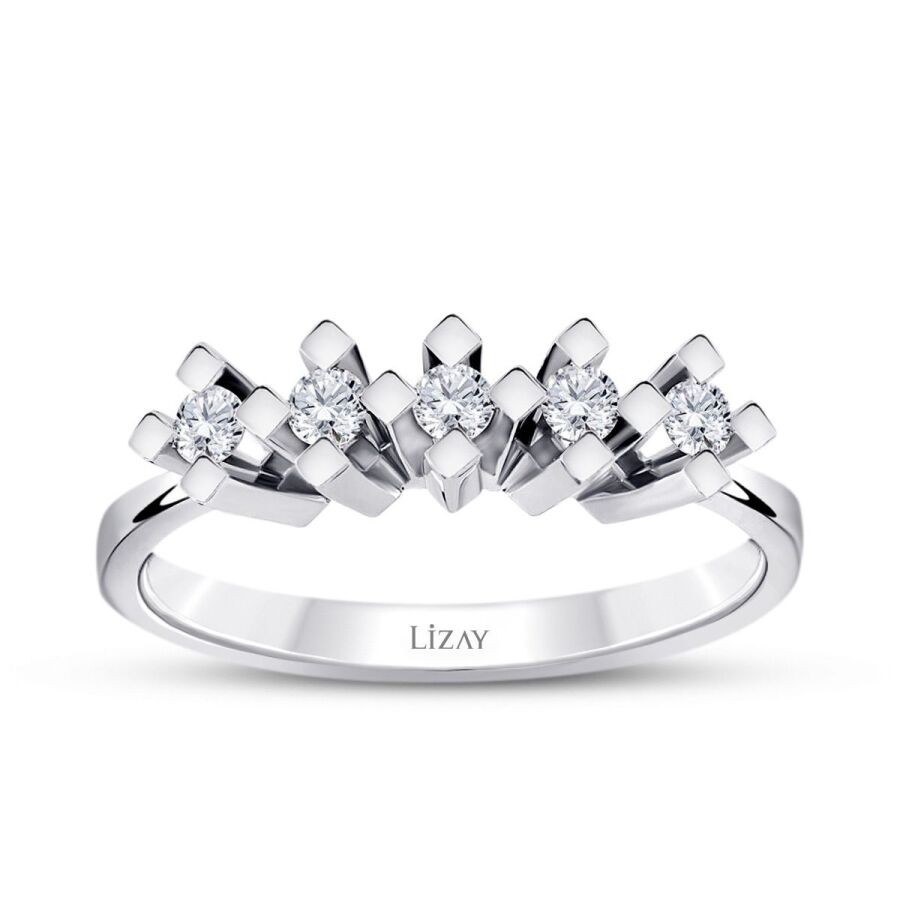 0,30 Karat Diamant Fünf-Stein Ring