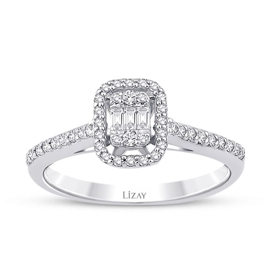 0.27 ct. Diamant Baguette Ring