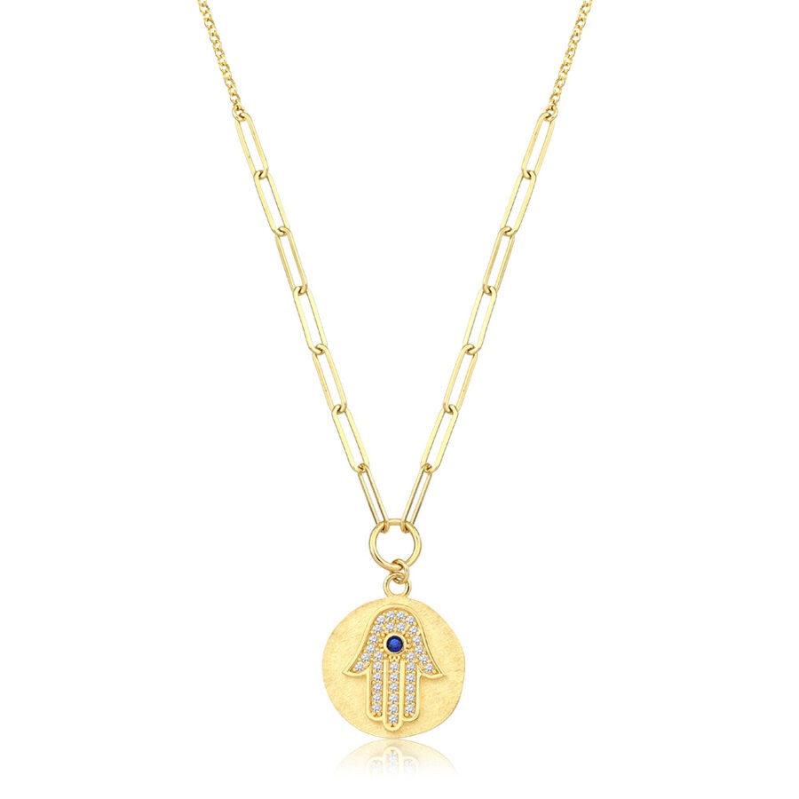 Gold Hamsa Necklace