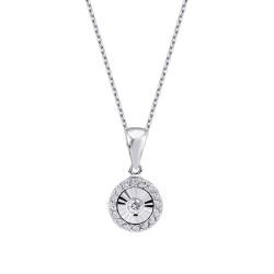 0.08 Carat Diamond-Effect Necklace