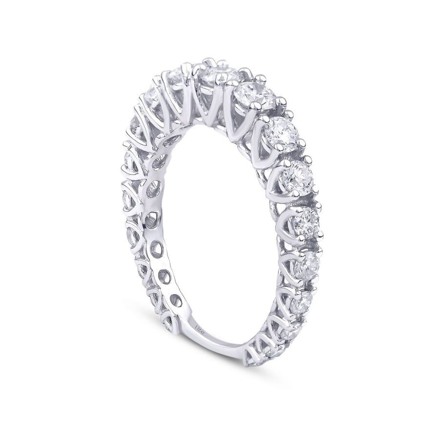 1.37 Carat Diamond Half-Eternity Ring