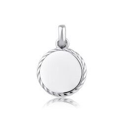 Gold Round Men's Pendant
