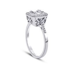 0,38 Karat Diamant Baguette Ring