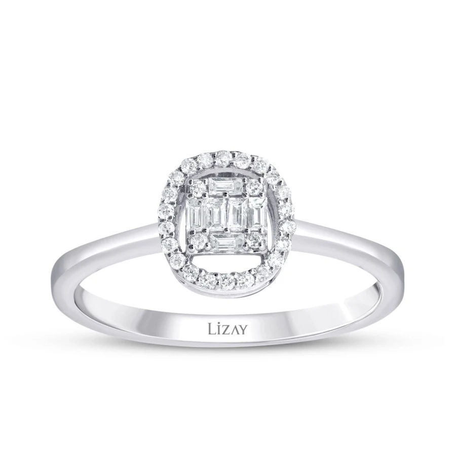 0.17 Carat Diamond Baguette Ring