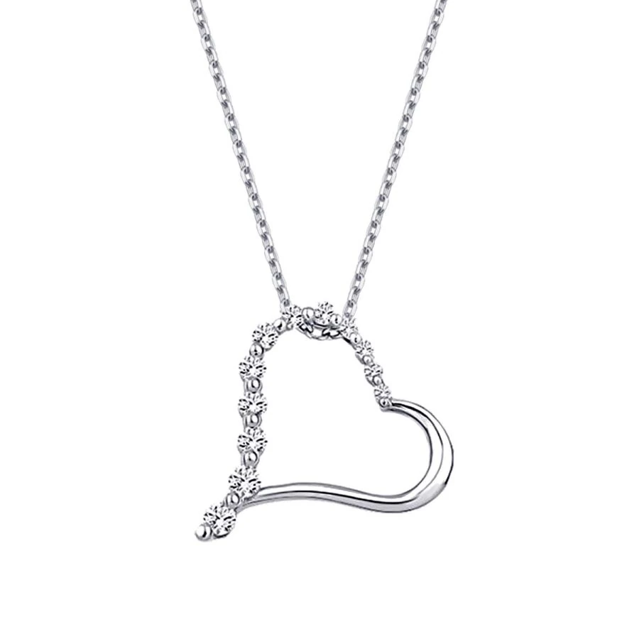 0.23 Carat Diamond Heart Necklace