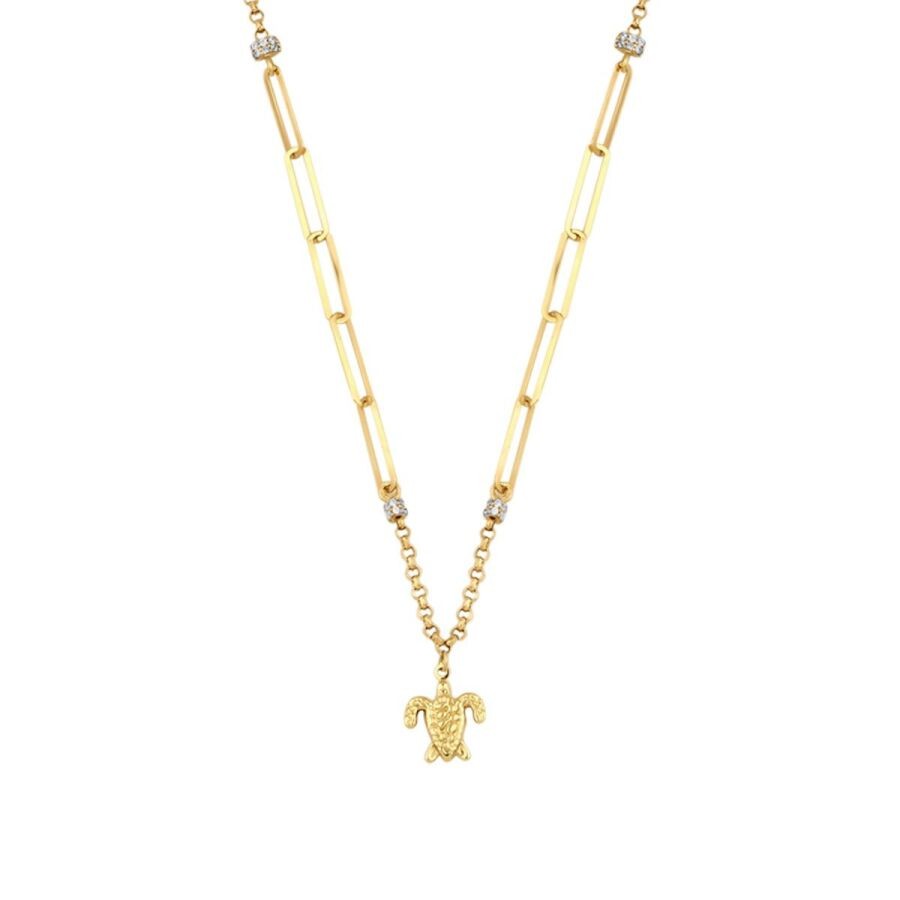 Gold Turtle Trend Necklace