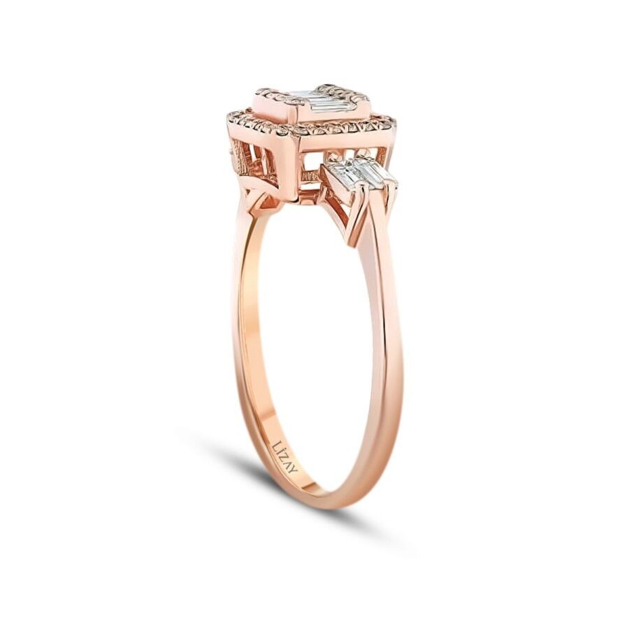 0,47 Karat Diamant Baguette Ring