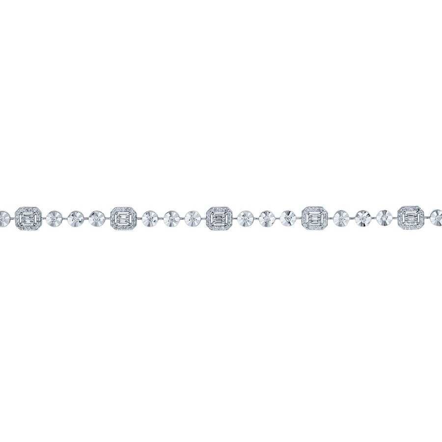 0.84 Carat Diamond Baguette Bracelet