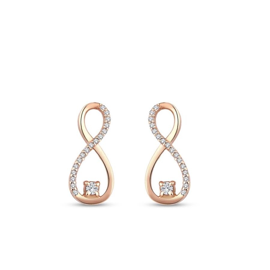 0.12 Carat Diamond Infinity Necklace