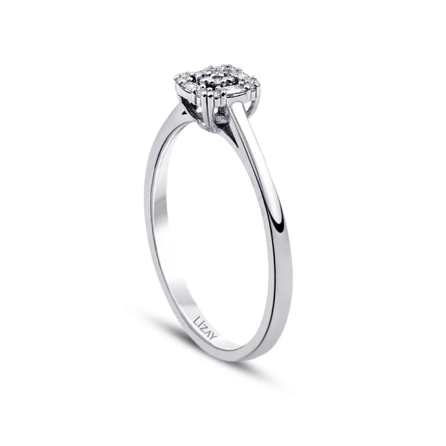 0.08 Carat Diamond Baguette Ring