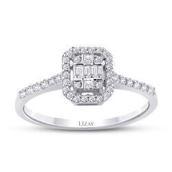 0.35 Carat Diamond Baguette Ring