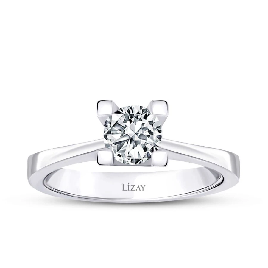 0.60 Carat Diamond Round Solitaire Engagement Ring