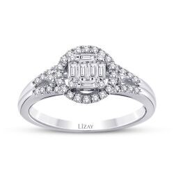 0.43 Carat Diamond Baguette Ring