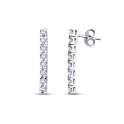 0.79 Carat Diamond Earrings