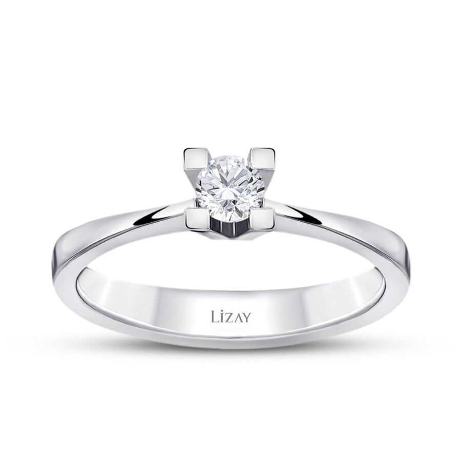 0.10 Carat Diamond Round Solitaire Engagement Ring