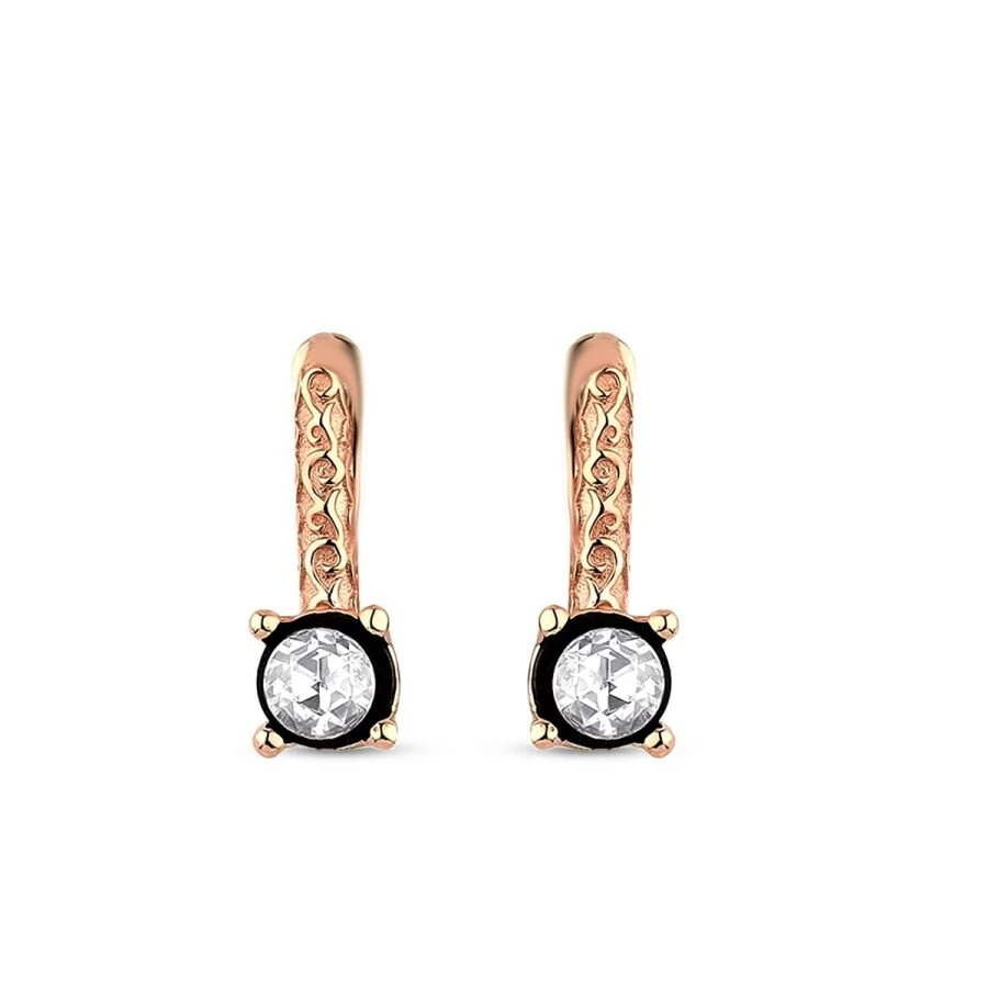 0.30 Carat Diamond Solitaire Earrings