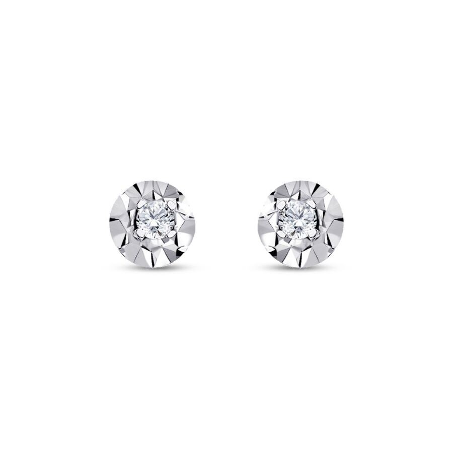 0.22 Carat Diamond Solitaire Earrings