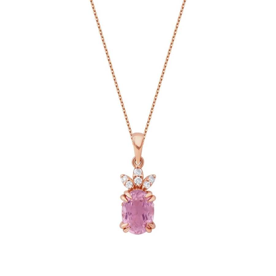 0.86 Carat Diamond Tourmaline Necklace