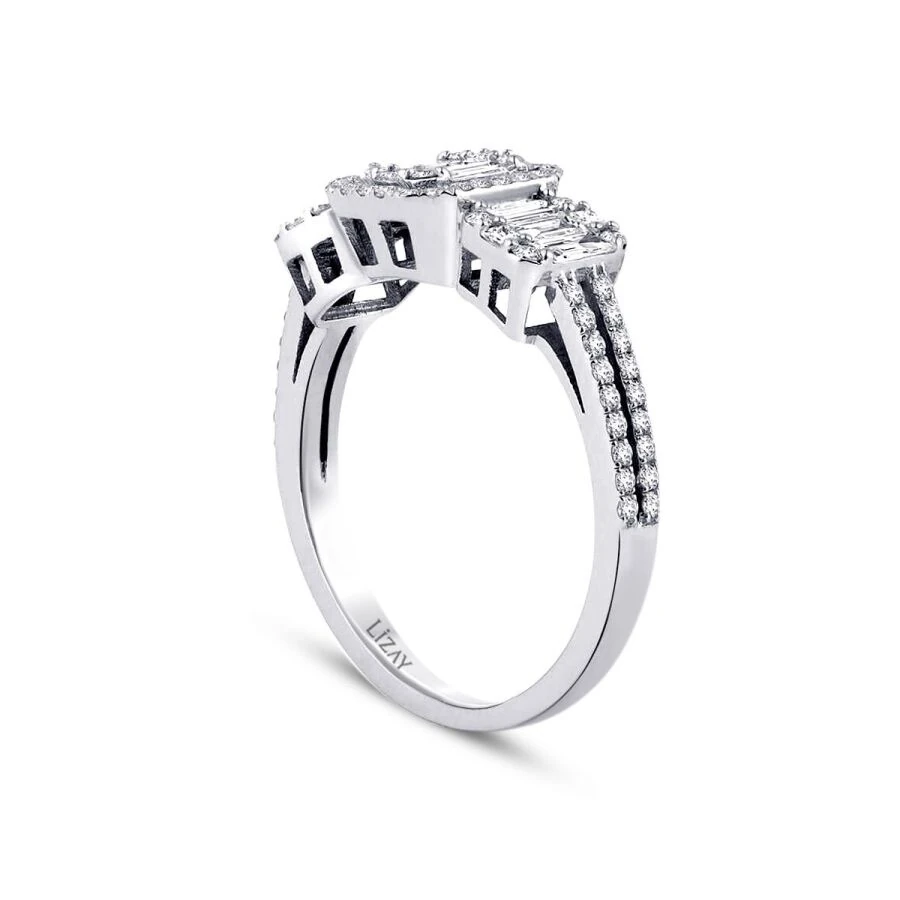 0.85 Carat Diamond Baguette Ring