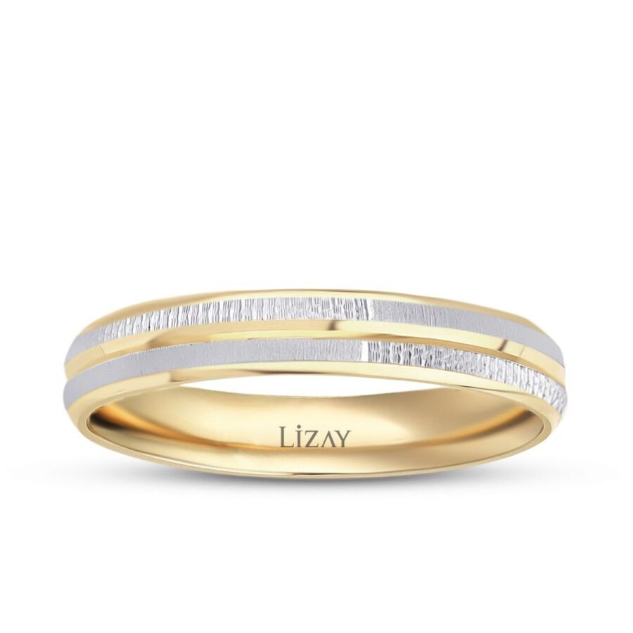 Gold Zweifarbiger Ehering