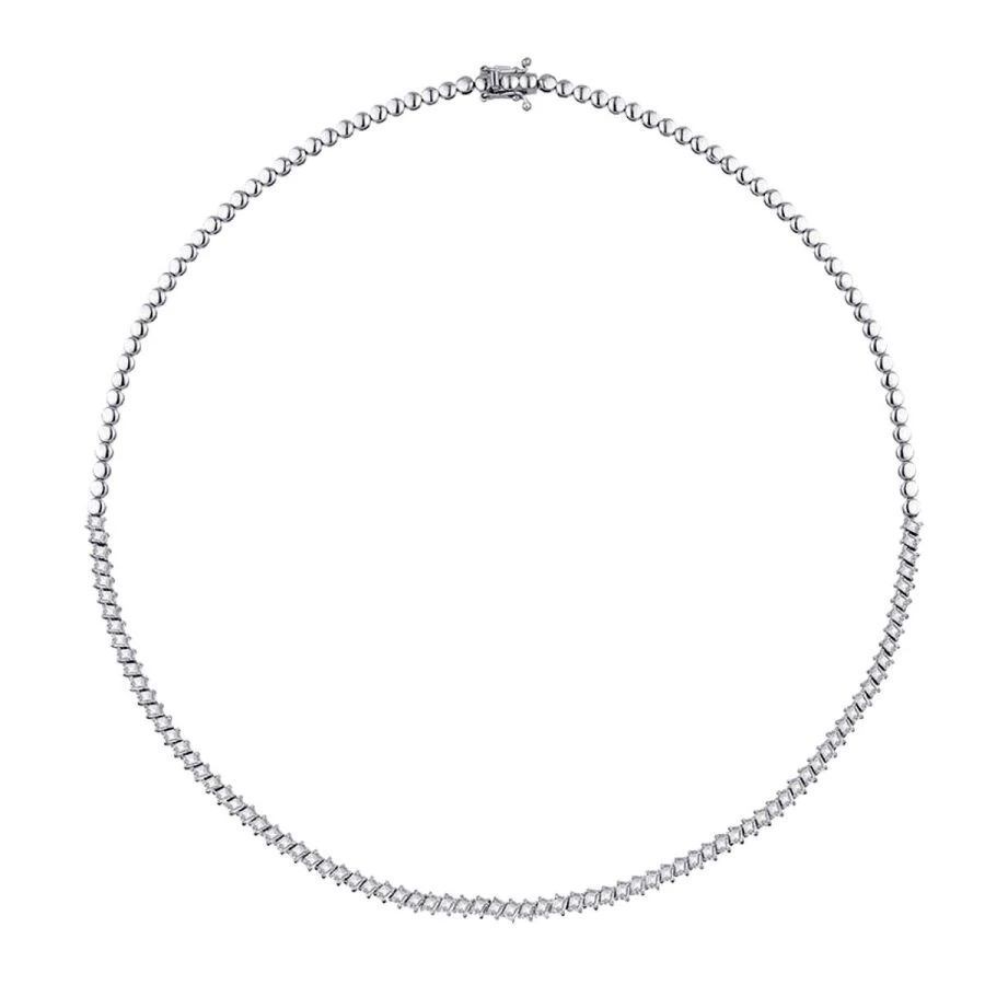 6.87 Carat Diamond Tennis Neckband