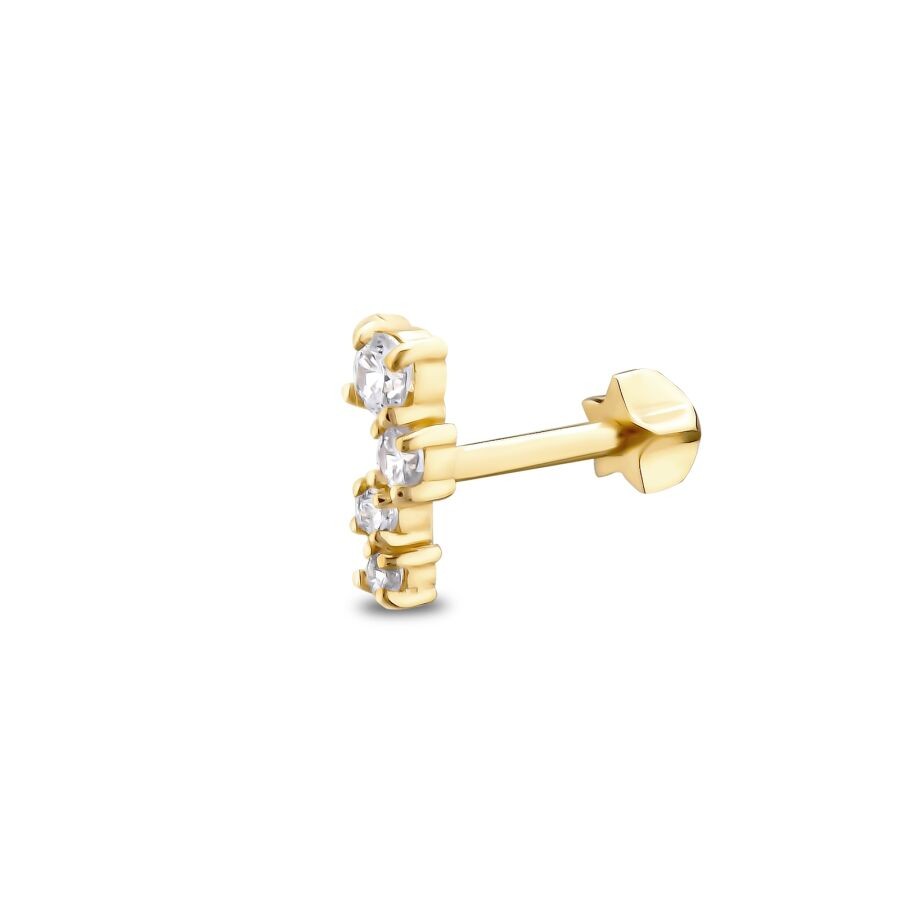 Gold Tragus Earring