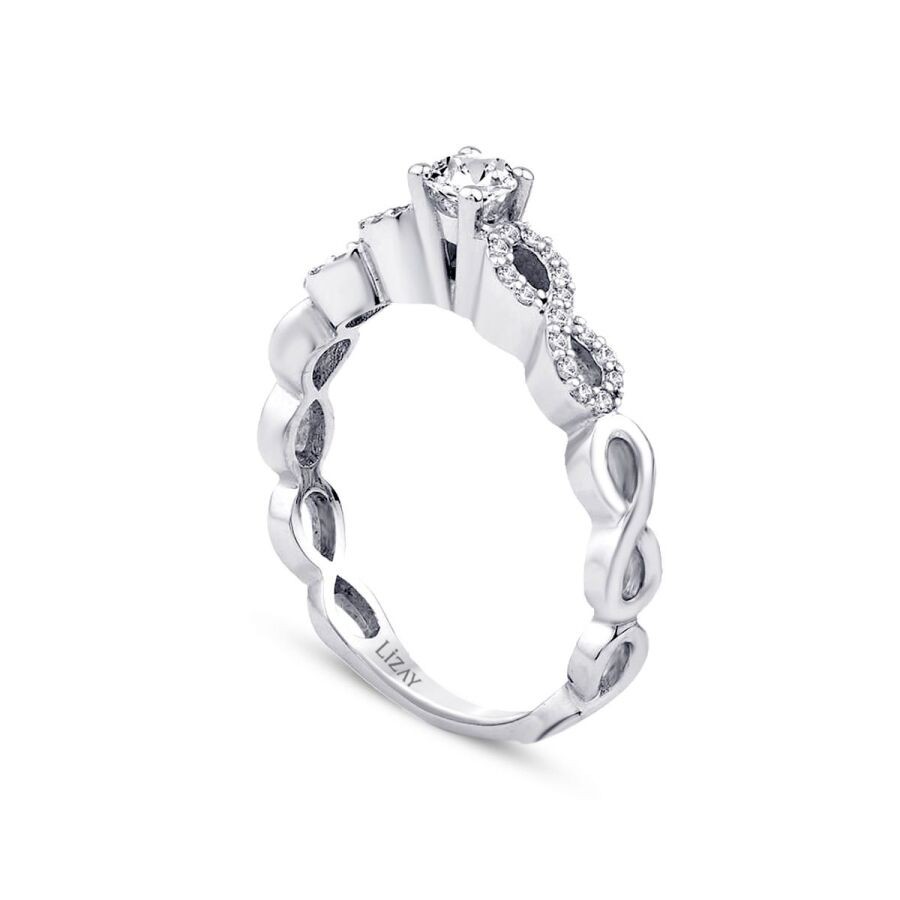0.43 Carat Diamond Solitaire Infinity Ring