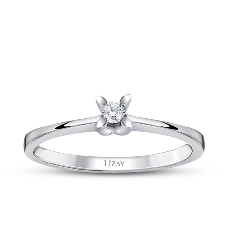 0.04 Carat Diamond Solitaire Engagement Ring
