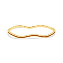Goldener Roter Emaille Armreif