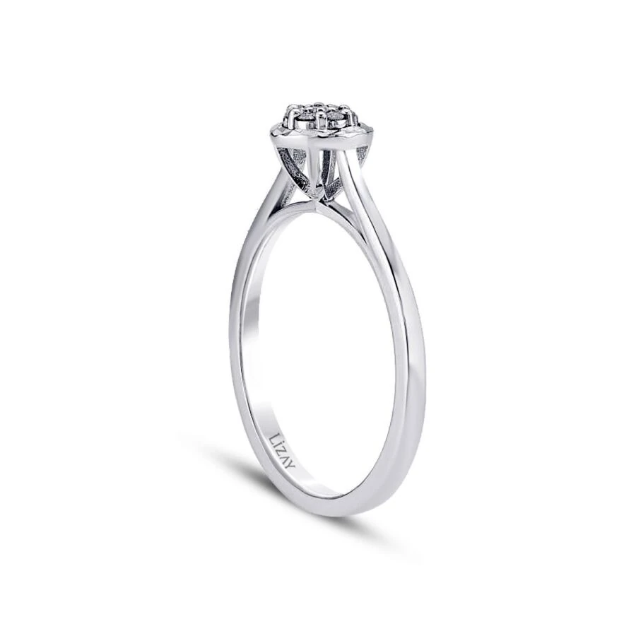 0.15 ct. Diamant Effekt Rund Ring