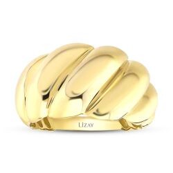 Goldener Gedrehter Ring