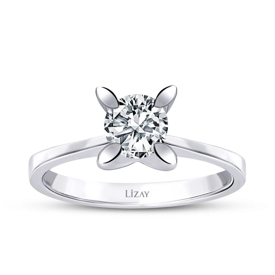 0.80 Carat Diamond Round Solitaire Engagement Ring