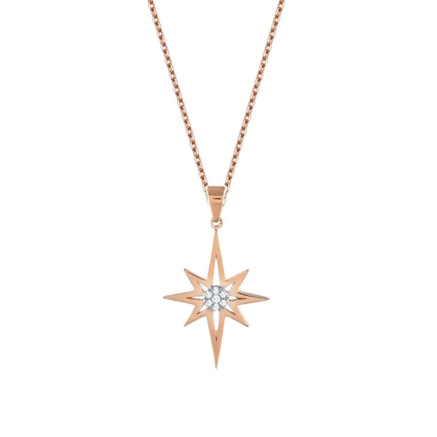 0.04 Carat Diamond Trend Star Necklace