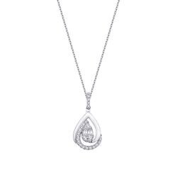 0.15 Carat Diamond Baguette Necklace