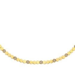 Goldene Waben Halskette